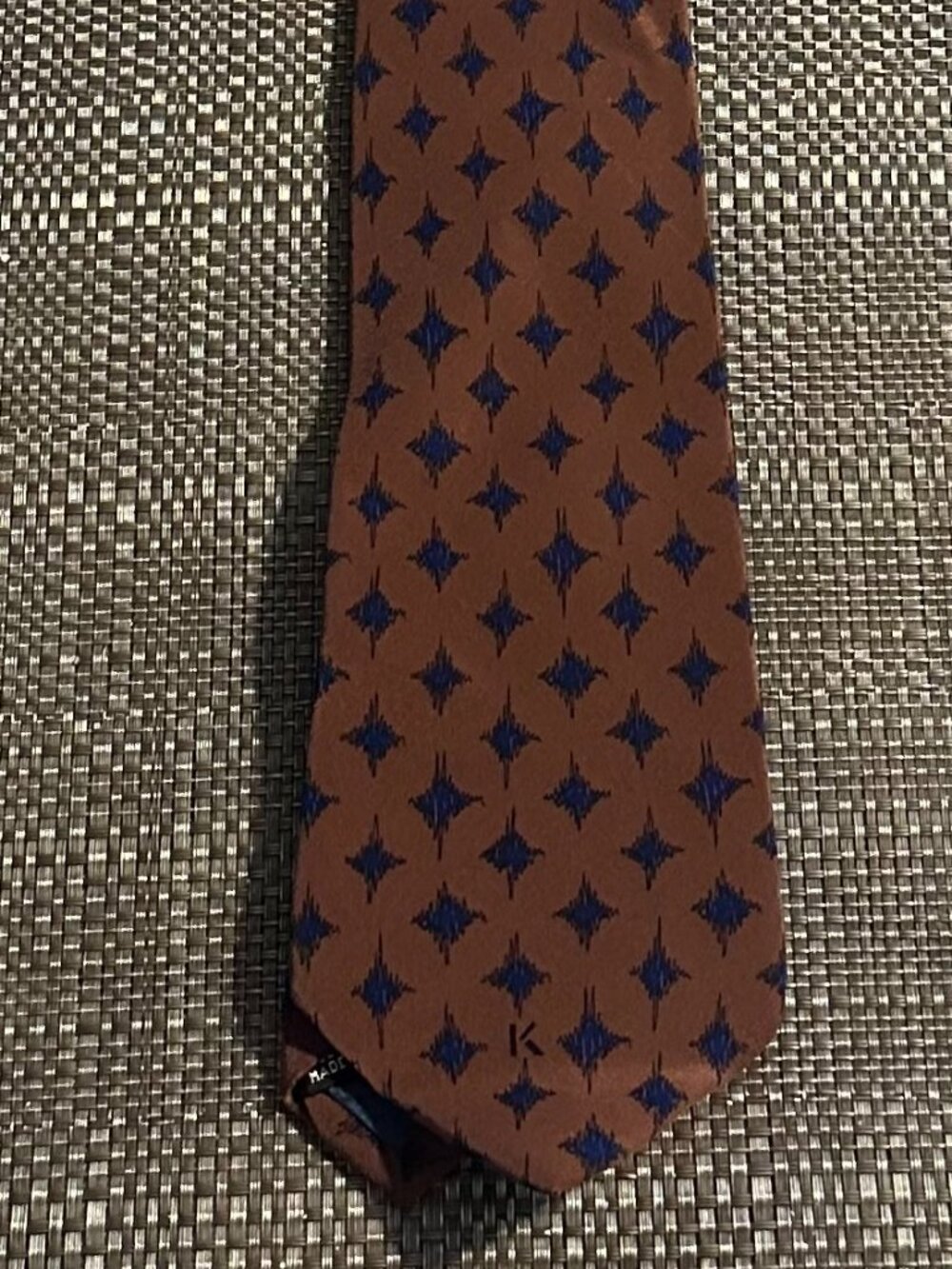Krizia Tie (Brown and Blue)